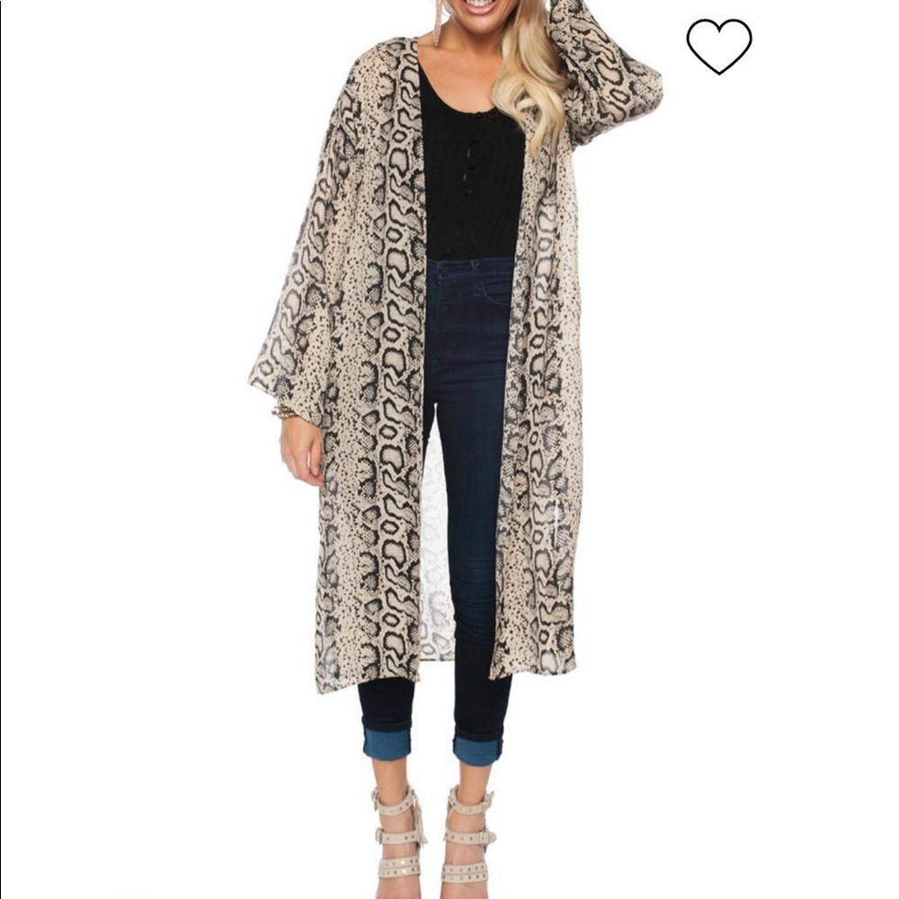 Buddy love animal print kimono